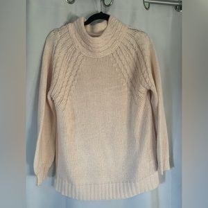 Cream Sweater with Turtleneck // NWOT